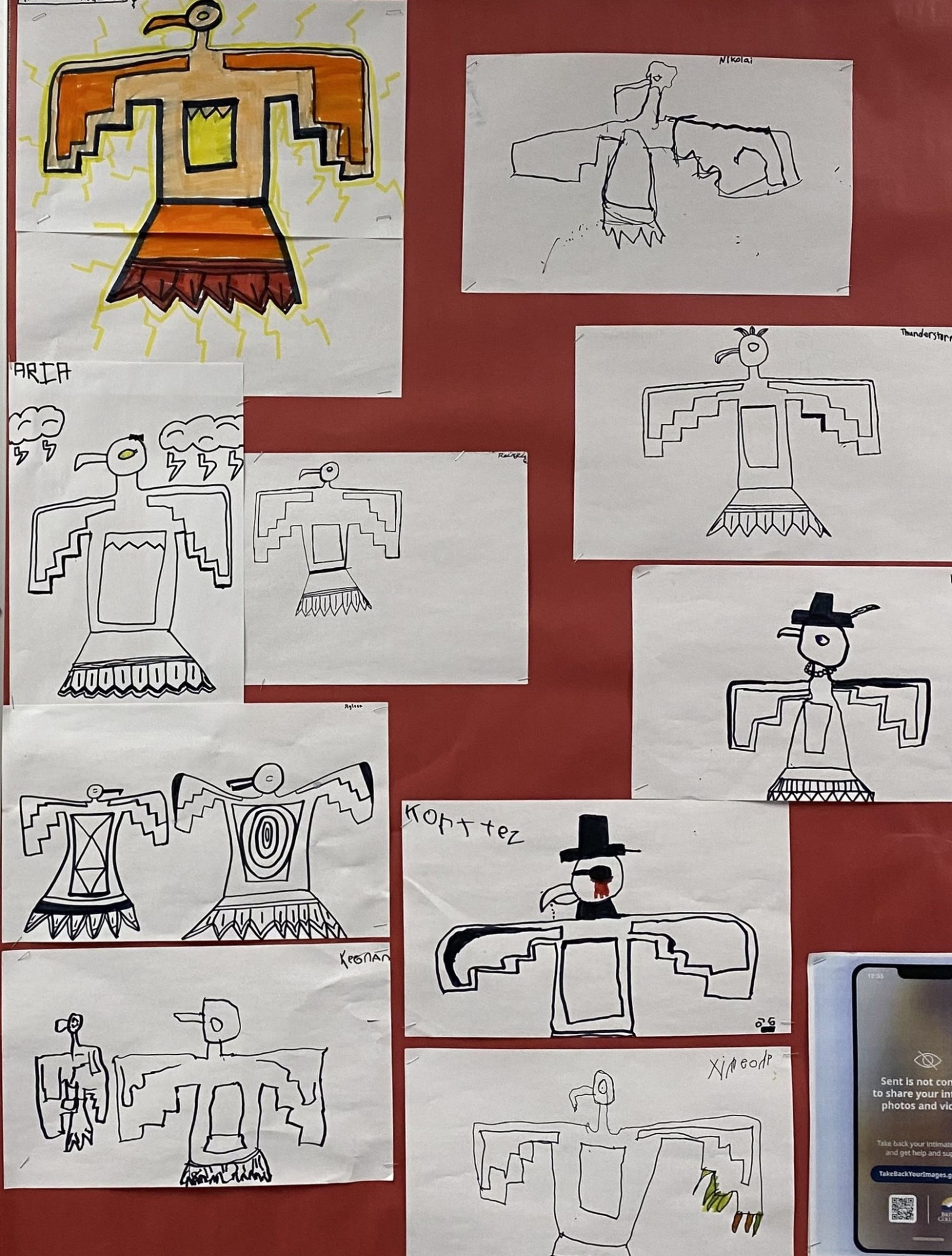 Designs of Characters found in Indigenous Legends